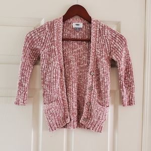 Girls Rose Gold Old Navy Cardigan size 5T